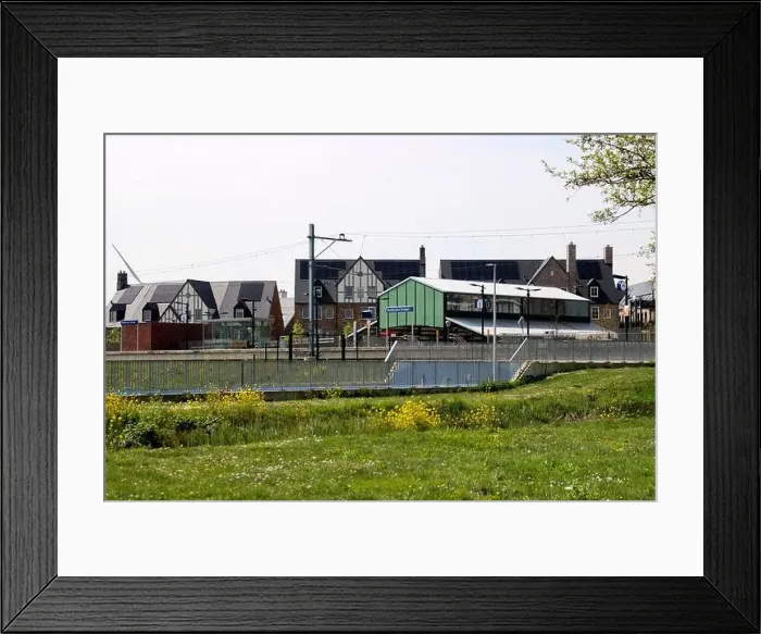 Framed Print : Builings at station Waddinxveen Triangel in same named residential area in the Netherlands Framed Print : Builings at station Waddinxveen Triangel in same named residential area in the Netherlands