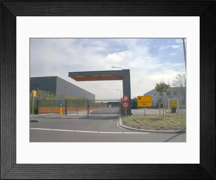 Framed Print : resource square of the municipality of Waddinxveen for recycling in the Netherlands Framed Print : resource square of the municipality of Waddinxveen for recycling in the Netherlands