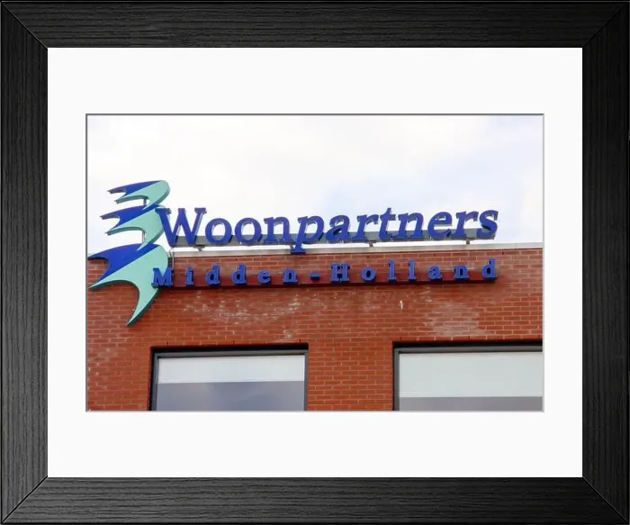 Framed Print : housing corporation Woonpartners Midden Holland office in Waddinxveen the Netherlands
