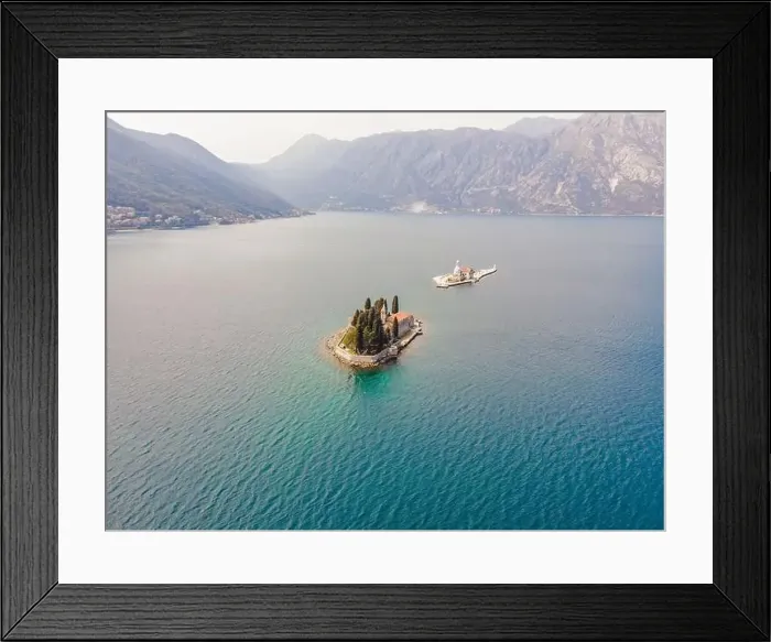 Framed Print : Aerophotography. View from flying drone Framed Print : Aerophotography. View from flying drone
