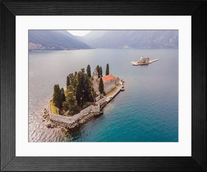 Framed Print : Aerophotography. View from flying drone Framed Print : Aerophotography. View from flying drone