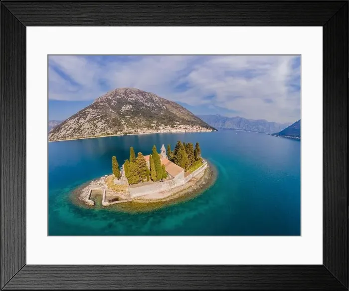 Framed Print : Aerophotography. View from flying drone Framed Print : Aerophotography. View from flying drone