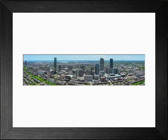 Framed Print : Boston Back Bay modern city skyline including John Hancock Tower Framed Print : Boston Back Bay modern city skyline including John Hancock Tower