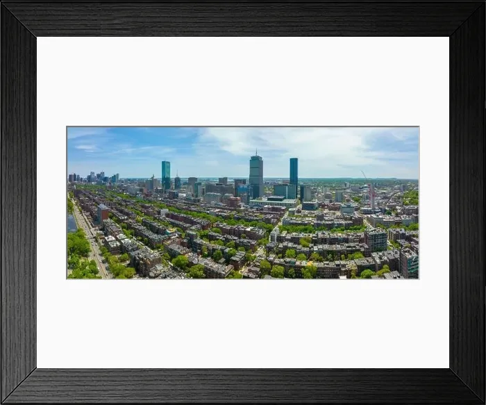 Framed Print : Boston Back Bay modern city skyline including John Hancock Tower Framed Print : Boston Back Bay modern city skyline including John Hancock Tower