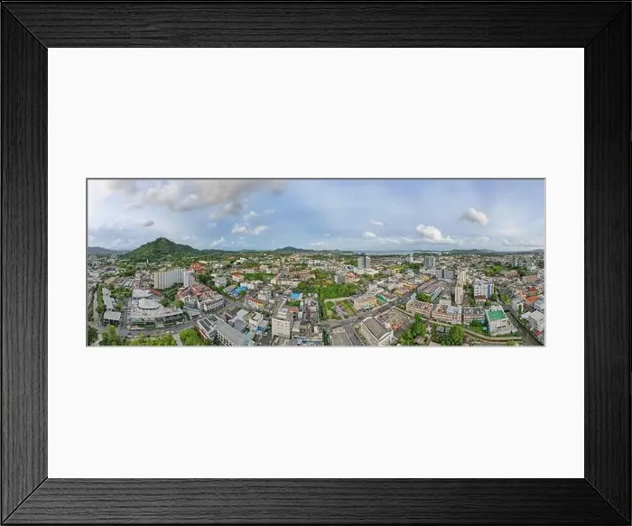 Framed Print : Phuket Thailand on May 22-2022 Aerial view drone photography High angle view of Phuket city Framed Print : Phuket Thailand on May 22-2022 Aerial view drone photography High angle view of Phuket city