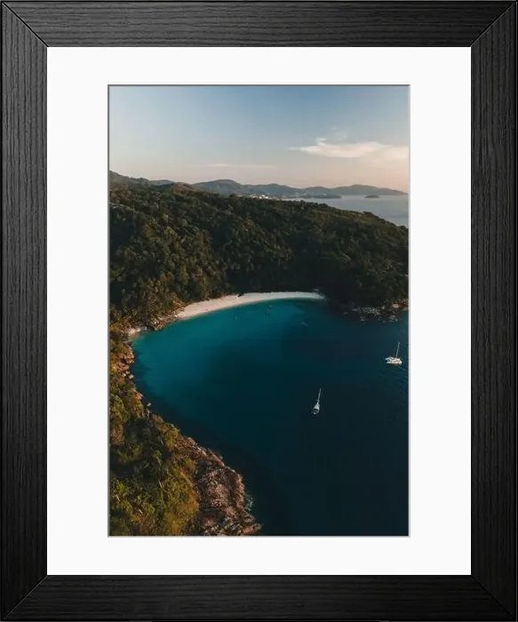 Framed Print : Aerial view of Freedom Beach in Phuket, Thailand, Southeast Asia Framed Print : Aerial view of Freedom Beach in Phuket, Thailand, Southeast Asia
