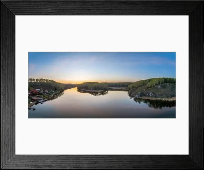 Framed Print : Confluence of the Iset and Kamenka rivers in the city Kamensk-Uralskiy Framed Print : Confluence of the Iset and Kamenka rivers in the city Kamensk-Uralskiy