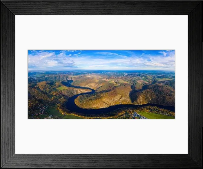 Framed Print : Beautiful view of Vltava river from Maj viewpoint Framed Print : Beautiful view of Vltava river from Maj viewpoint