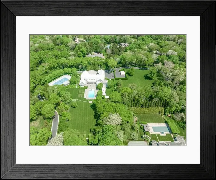 Framed Print : Aerial drone of 235 and 247 Georgica Road, East Hampton, NY Framed Print : Aerial drone of 235 and 247 Georgica Road, East Hampton, NY