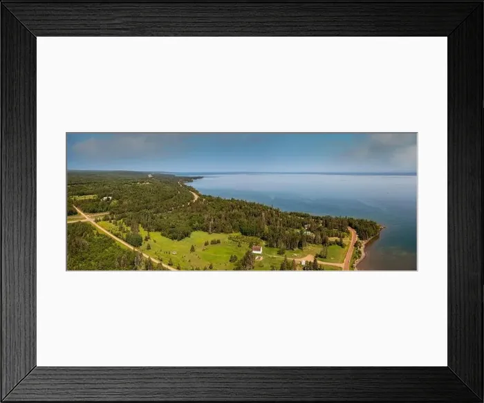 Framed Print : Lake Superior Shoreline In Summer - drone Framed Print : Lake Superior Shoreline In Summer - drone