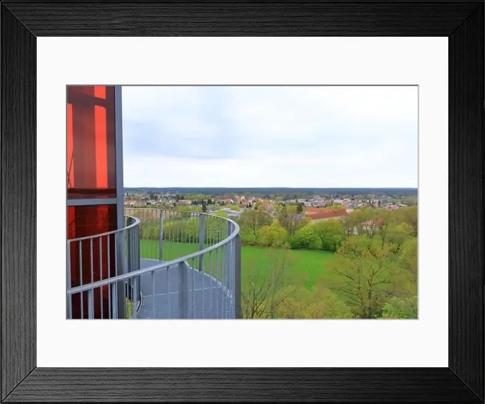 Framed Print : Arial Photo of the landscape in Germany in Joachimsthal, Brandenburg (from the Biorama-Projekt Tower) Framed Print : Arial Photo of the landscape in Germany in Joachimsthal, Brandenburg (from the Biorama-Projekt Tower)