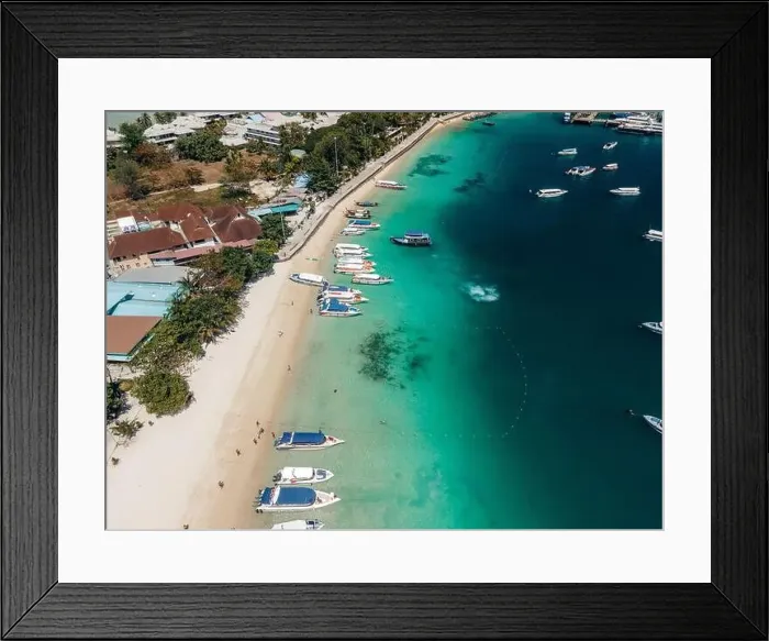 Framed Print : Many boats sailing the turquoise waters of Koh Phi Phi Don, Thailand Framed Print : Many boats sailing the turquoise waters of Koh Phi Phi Don, Thailand