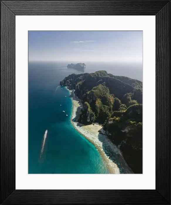Framed Print : Many boats sailing the turquoise waters of Koh Phi Phi Don, Thailand Framed Print : Many boats sailing the turquoise waters of Koh Phi Phi Don, Thailand