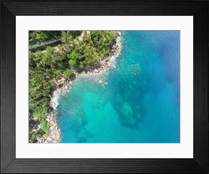 Framed Print : Aerial view of seacoast view in phuket island Framed Print : Aerial view of seacoast view in phuket island