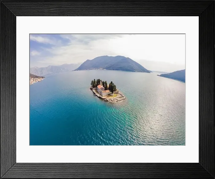 Framed Print : Aerophotography. View from flying drone Framed Print : Aerophotography. View from flying drone