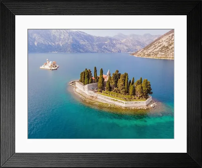 Framed Print : Aerophotography. View from flying drone