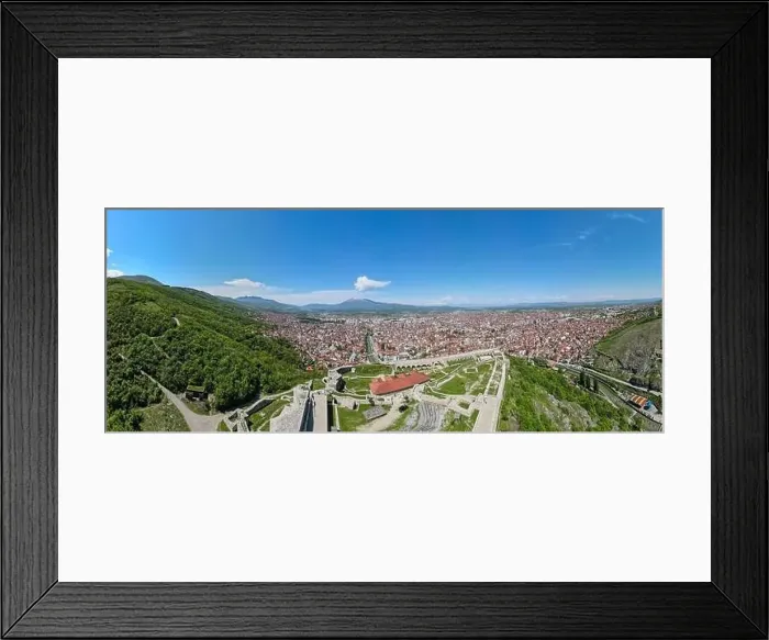 Framed Print : Drone view at the town of Prizren on Kosovo Framed Print : Drone view at the town of Prizren on Kosovo