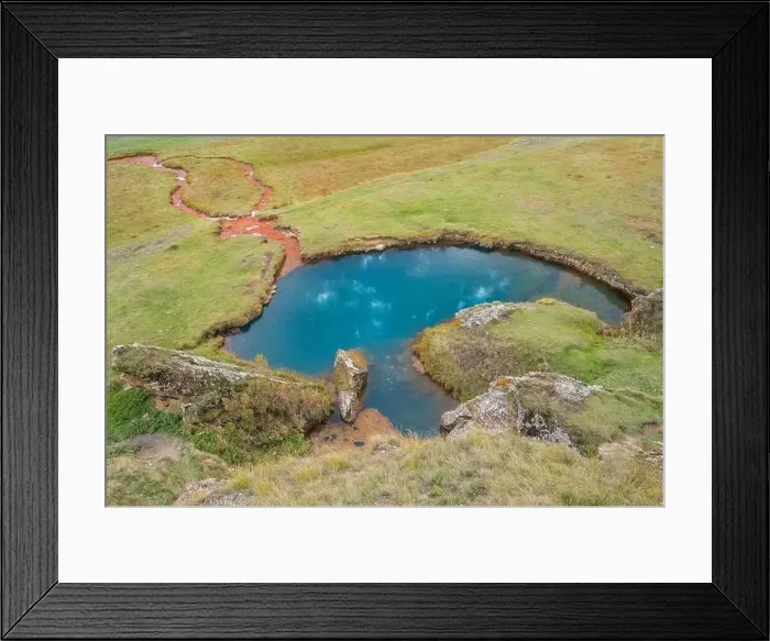 Framed Print : Abano mineral lake in Truso valley, Georgia Framed Print : Abano mineral lake in Truso valley, Georgia