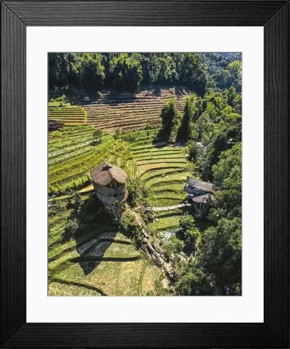 Framed Print : Giant Bamboo Hut in Doi Inthanon national park in Chiang Mai, Thailand Framed Print : Giant Bamboo Hut in Doi Inthanon national park in Chiang Mai, Thailand