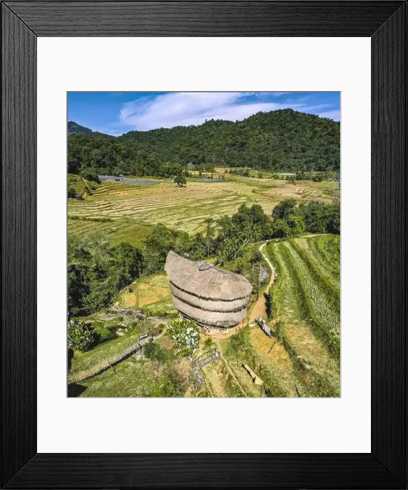 Framed Print : Giant Bamboo Hut in Doi Inthanon national park in Chiang Mai, Thailand Framed Print : Giant Bamboo Hut in Doi Inthanon national park in Chiang Mai, Thailand