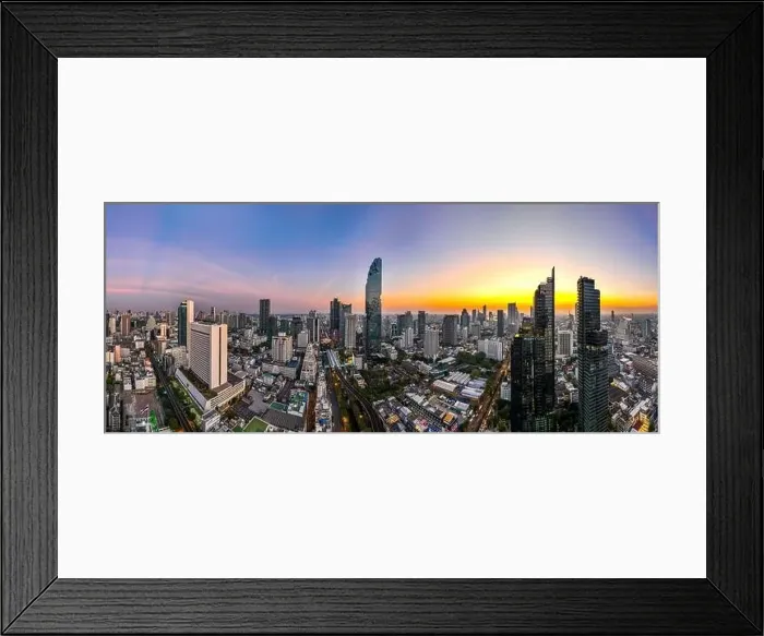 Framed Print : Aerial view of King Power Mahanakhon tower in Sathorn Silom central business district of Bangkok, Thailand Framed Print : Aerial view of King Power Mahanakhon tower in Sathorn Silom central business district of Bangkok, Thailand