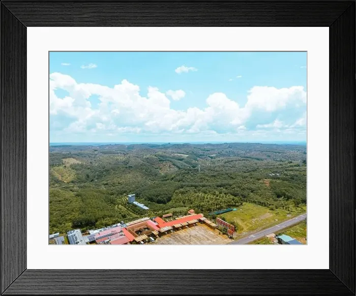 Framed Print : Aerial view of National Route 14 in Binh Phuoc province Framed Print : Aerial view of National Route 14 in Binh Phuoc province