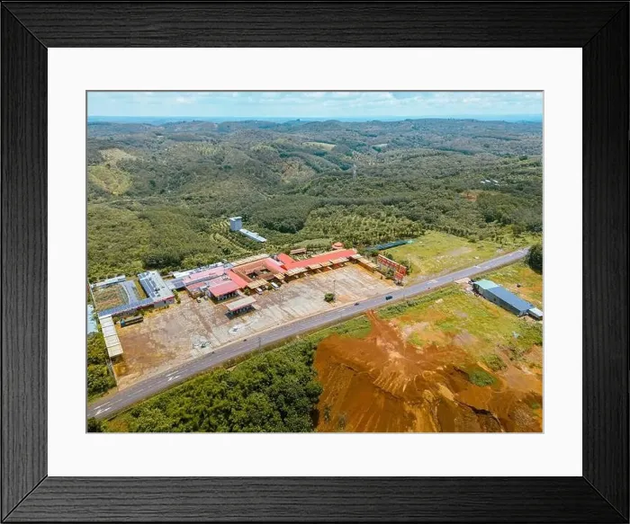 Framed Print : Aerial view of National Route 14 in Binh Phuoc province Framed Print : Aerial view of National Route 14 in Binh Phuoc province