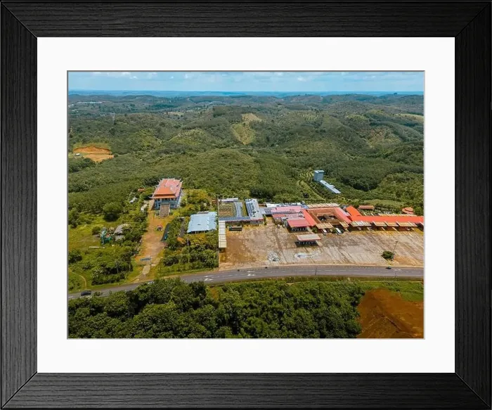 Framed Print : Aerial view of National Route 14 in Binh Phuoc province Framed Print : Aerial view of National Route 14 in Binh Phuoc province