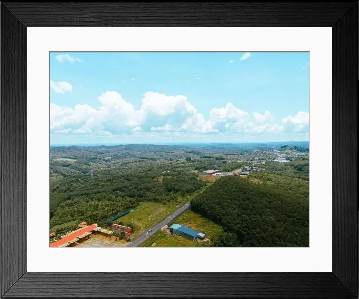 Framed Print : Aerial view of National Route 14 in Binh Phuoc province Framed Print : Aerial view of National Route 14 in Binh Phuoc province