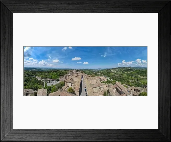 Framed Print : Drone view at Urbino on Italy, Unesco world heritage Framed Print : Drone view at Urbino on Italy, Unesco world heritage