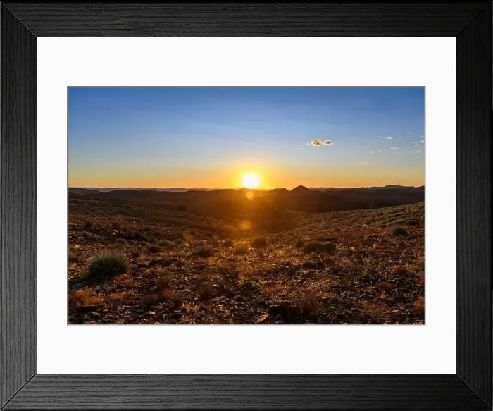 Framed Print : Beautiful view of the African bush. African landscape. Sunset time Framed Print : Beautiful view of the African bush. African landscape. Sunset time