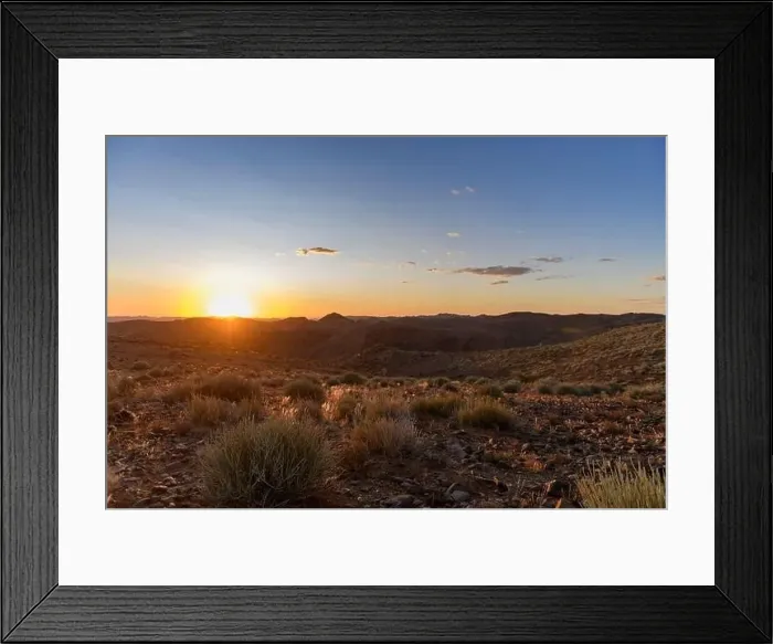 Framed Print : Beautiful view of the African bush. African landscape with trees Framed Print : Beautiful view of the African bush. African landscape with trees