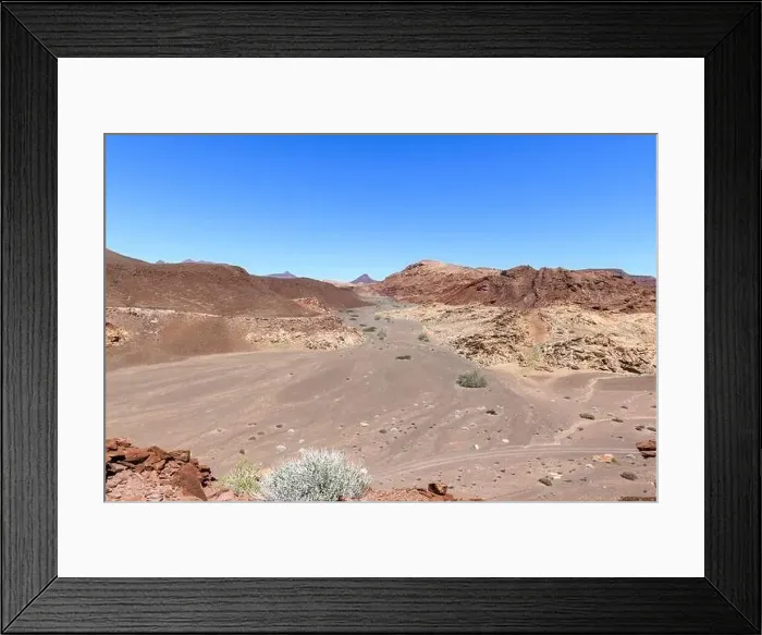 Framed Print : Beautiful view of the African bush. African landscape with rocks Framed Print : Beautiful view of the African bush. African landscape with rocks