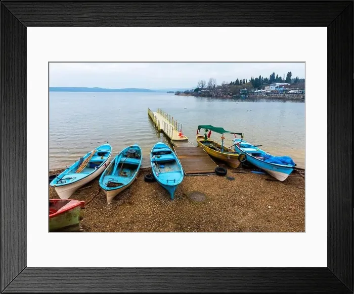 Framed Print : GOLYAZI, BURSA, TURKEY. Golyazi is a town founded on a peninsula on Lake Uluabat Framed Print : GOLYAZI, BURSA, TURKEY. Golyazi is a town founded on a peninsula on Lake Uluabat