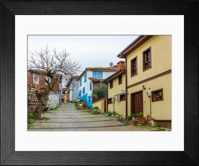 Framed Print : GOLYAZI, BURSA, TURKEY. Golyazi is a town founded on a peninsula on Lake Uluabat Framed Print : GOLYAZI, BURSA, TURKEY. Golyazi is a town founded on a peninsula on Lake Uluabat
