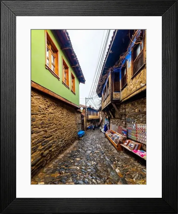Framed Print : BURSA, TURKEY - MARCH 6, 2022: Cumalikizik Village in Bursa Framed Print : BURSA, TURKEY - MARCH 6, 2022: Cumalikizik Village in Bursa