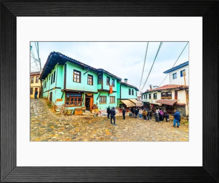 Framed Print : BURSA, TURKEY - MARCH 6, 2022: Cumalikizik Village in Bursa Framed Print : BURSA, TURKEY - MARCH 6, 2022: Cumalikizik Village in Bursa