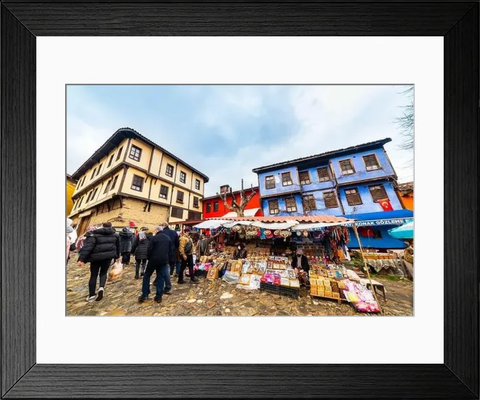 Framed Print : BURSA, TURKEY - MARCH 6, 2022: Cumalikizik Village in Bursa Framed Print : BURSA, TURKEY - MARCH 6, 2022: Cumalikizik Village in Bursa
