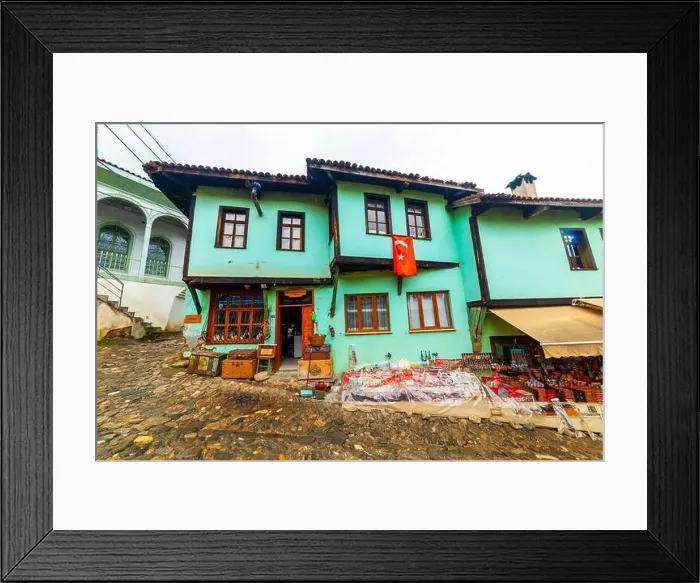 Framed Print : BURSA, TURKEY - MARCH 6, 2022: Cumalikizik Village in Bursa Framed Print : BURSA, TURKEY - MARCH 6, 2022: Cumalikizik Village in Bursa