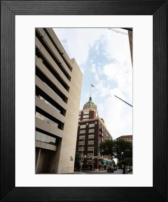 Framed Print : San Antonio Texas old buildings downtown Framed Print : San Antonio Texas old buildings downtown