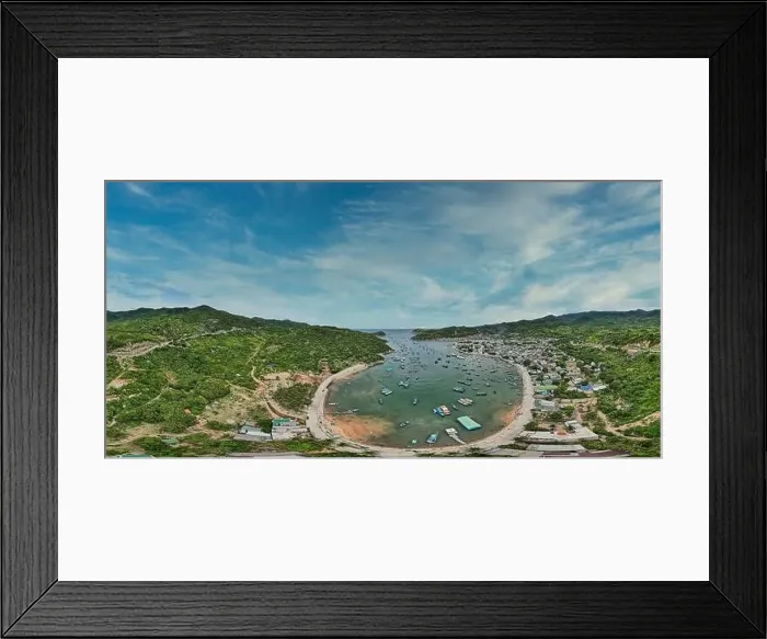 Framed Print : May 27, 2022: Scenery of Vinh Hy Bay Framed Print : May 27, 2022: Scenery of Vinh Hy Bay