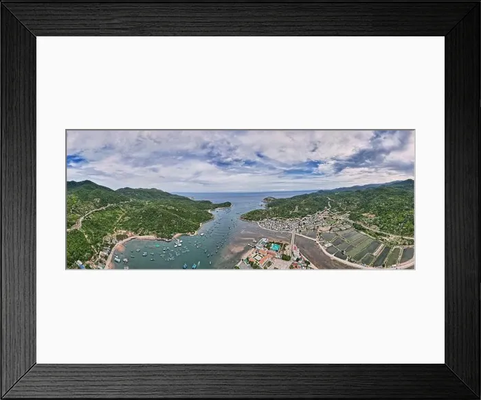 Framed Print : May 27, 2022: Scenery of Vinh Hy Bay Framed Print : May 27, 2022: Scenery of Vinh Hy Bay
