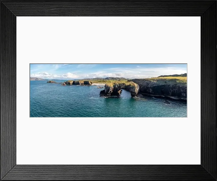 Framed Print : Aerial view of the Great Pollet Sea Arch, Fanad Peninsula, County Donegal, Ireland Framed Print : Aerial view of the Great Pollet Sea Arch, Fanad Peninsula, County Donegal, Ireland
