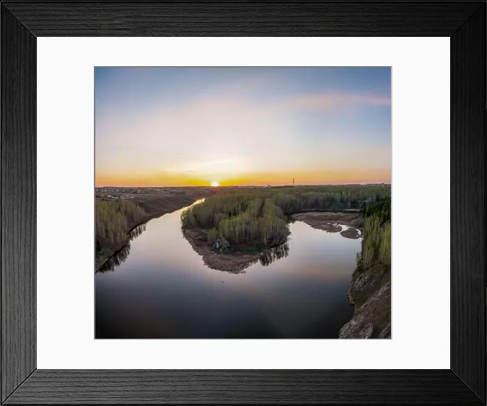 Framed Print : Confluence of the Iset and Kamenka rivers in the city Kamensk-Uralskiy Framed Print : Confluence of the Iset and Kamenka rivers in the city Kamensk-Uralskiy