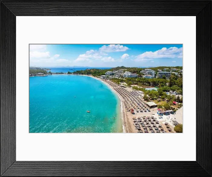 Framed Print : The beautiful beach of Vouliagmeni at the south Riviera of Athens Framed Print : The beautiful beach of Vouliagmeni at the south Riviera of Athens
