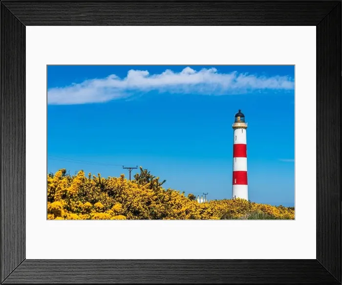 Framed Print : Tarbat Ness Lighthouse, Portmahomack, Highland, East Coast of Scotland, UK