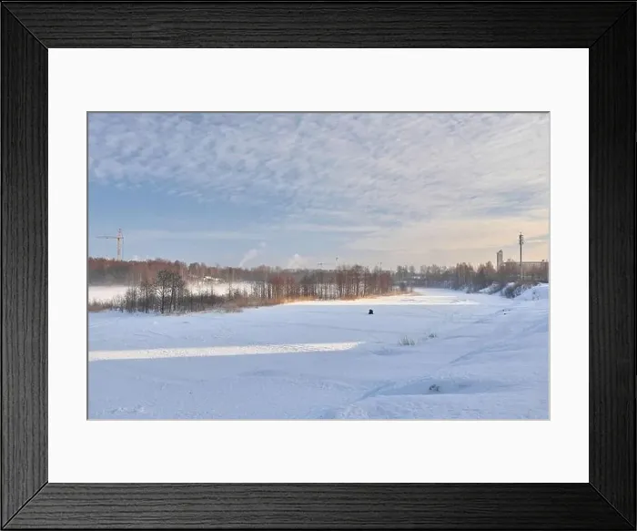 Framed Print : Shooting a winter forest with a quadcopter Framed Print : Shooting a winter forest with a quadcopter