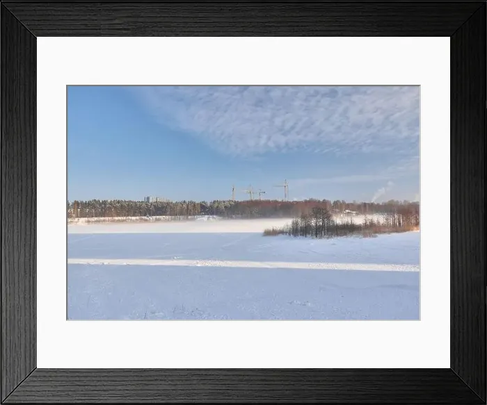 Framed Print : Shooting a winter forest with a quadcopter Framed Print : Shooting a winter forest with a quadcopter