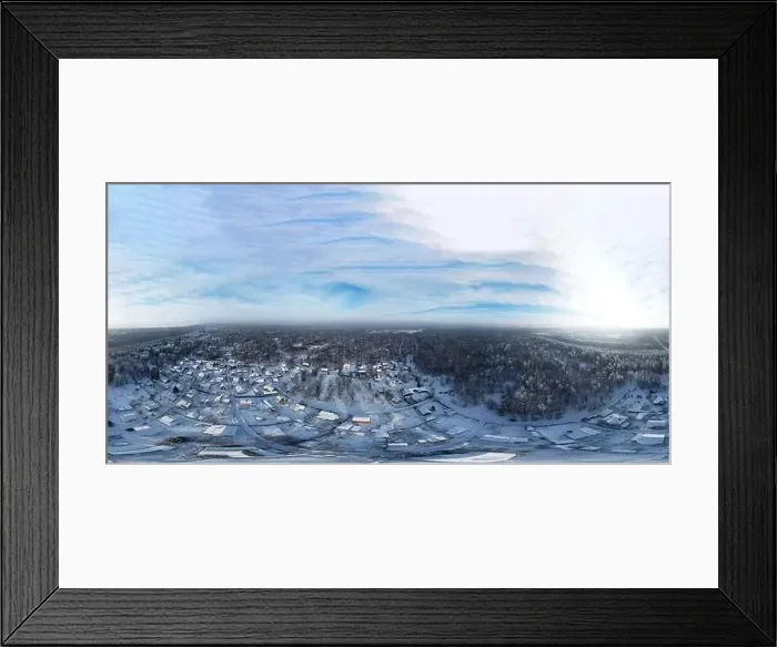 Framed Print : Shooting a winter forest with a quadcopter Framed Print : Shooting a winter forest with a quadcopter