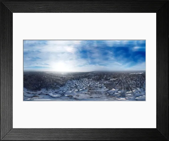Framed Print : Shooting a winter forest with a quadcopter Framed Print : Shooting a winter forest with a quadcopter
